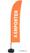 Syna Beach Flag Budget Wind Complete Set Take Away Oranje Frans - BFBL-WT21-17-I595