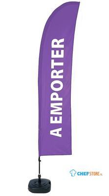 Syna Beach Flag Budget Wind Complete Set Take Away Paars Frans - BFBL-WT21-17-I596