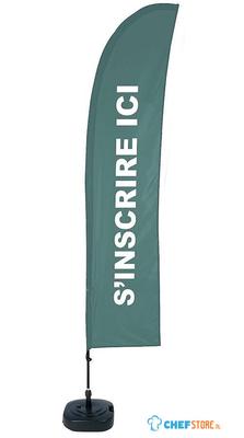 Syna Beach Flag Budget Wind Complete Set hier Aanmelden Groen Frans - BFBL-WT21-17-I598