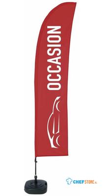 Syna Beach Flag Budget Wind Complete Set Occassion Frans ECO Printmateriaal - BFBL-WT21-17-I625ECO