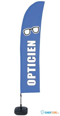 Syna Beach Flag Budget Wind Complete Set Opticien Frans - BFBL-WT21-17-I627