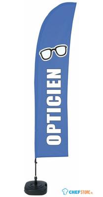 Syna Beach Flag Budget Wind Complete Set Opticien Frans ECO Printmateriaal - BFBL-WT21-17-I627ECO