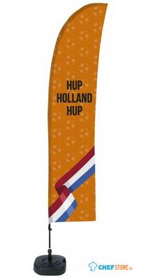 Syna Beach Flag Budget Set Wind Large Oranje Hup Holland ECO Printmateriaal - BFBL-WT21-17-I796ECO