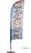 Syna Beach Flag Fiber Wind/Drop Small - BFF-S 3