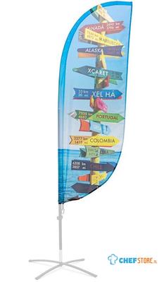 Syna Beach Flag Fiber Paddle Large Print - ECO - BFFP-LG-ECO