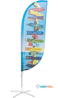 Syna Beach Flag Fiber Paddle Small Print - ECO - BFFP-SG-ECO