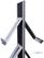 Syna Brochurerek Totem Zwart met Stalen Legplanken - BRTBL4S 4