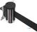 Syna Afzetpaal Flexi Wandmontage Chroom met 3 M Zwarte Trekband - BSBWSBLACK 2