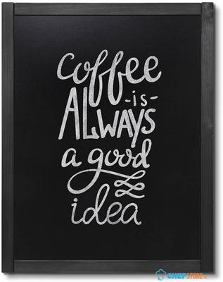 Syna Natura Krijtbord Wandmontage Classic Zwart 70 X 90 cm - CHBEBL70X90