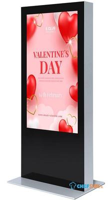 Syna Digitale Totem Dubbelzijdig met 65" Samsung Scherm - DIDTOTEM65ESF