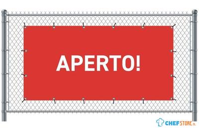 Syna Hekwerkbanner 200 X 100 cm Open Italiaans Rood - FBG200-100-I707