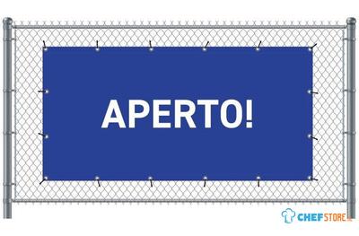 Syna Hekwerkbanner 200 X 100 cm Open Italiaans Blauw - FBG200-100-I709