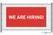 Syna Hekwerkbanner 200 X 100 cm Wij Zoeken Collega's Engels Rood - FBG200-100-I719