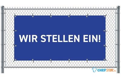 Syna Hekwerkbanner 200 X 100 cm Wij Zoeken Collega's Duits Blauw - FBG200-100-I733