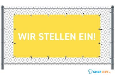Syna Hekwerkbanner 200 X 100 cm Wij Zoeken Collega's Duits Geel - FBG200-100-I735