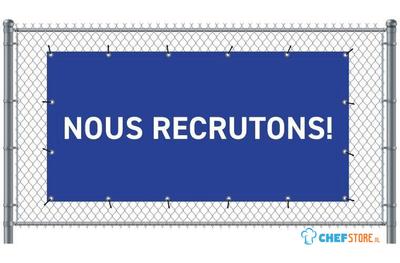 Syna Hekwerkbanner 200 X 100 cm Wij Zoeken Collega's Frans Blauw - FBG200-100-I739