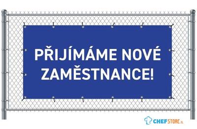 Syna Hekwerkbanner 200 X 100 cm Wij Zoeken Collega's Tsjechisch Blauw - FBG200-100-I757