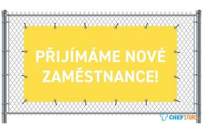 Syna Hekwerkbanner 200 X 100 cm Wij Zoeken Collega's Tsjechisch Geel - FBG200-100-I759