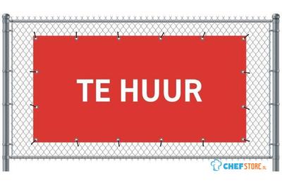Syna Hekwerkbanner 200 X 100 cm te Huur Nederlands Rood - FBG200-100-I763