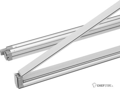 Syna FFW100X250 FlexFrame Wand Set 100 x 250 cm Zilver (incl. Extension Set 50 cm)