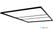 Syna FFWRFBL150X250 FlexFrame Dak 150 x 250 cm Zwart (incl. Extension Set 50 cm)