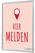 Syna Kliklijst A1 Complete Set hier Melden Rood Nederlands - KRA1G25LPPI457