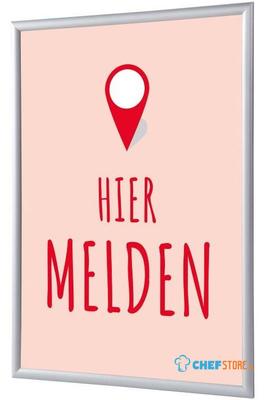 Syna Kliklijst A1 Complete Set hier Melden Rood Nederlands - KRA1G25LPPI457