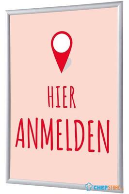 Syna Kliklijst A1 Complete Set hier Melden Rood Duits - KRA1G25LPPI458