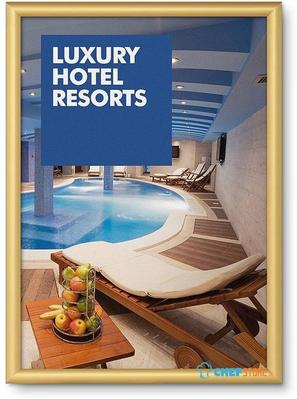 Syna 25 mm Kliklijst Rechte Hoeken A2 Goud - KRA2G25GOLD