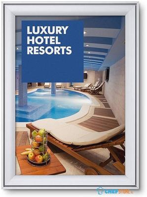 37 mm Design Kliklijst Compasso® Rechte Hoeken A2 Weerbestendig - KRA2G37WR