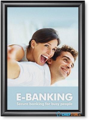 Syna 25 mm Kliklijst Rechte Hoeken A3 Zwart - KRA3G25C9005