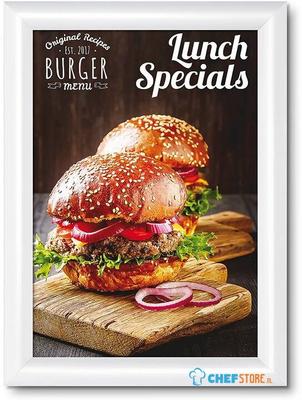 Syna 25 mm Kliklijst Rechte Hoeken A4 Wit - KRA4G25C9003