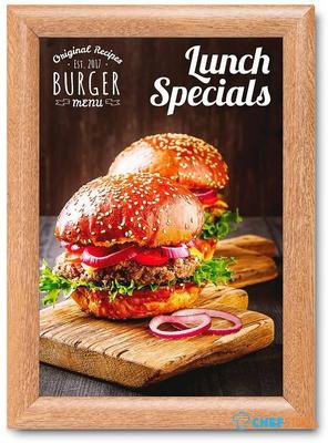 Syna 25 mm Kliklijst Rechte Hoeken A4 Hout - KRA4G25LB