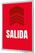 Syna Kliklijst A4 Complete Set Uitgang Rood Spaans - KRA4G25LPPI484