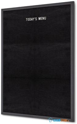 Syna Letterbord Zwart 60 X 80 cm met Zwarte Lijst - LEBBL60X80