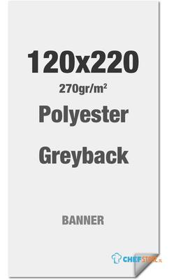 Syna Polyester Greyback 270 G/m2 120 X 220 cm PVC Vrij - LPG120X220M270