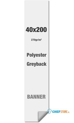 Syna Polyester Greyback 270 G/m2 40 X 200 cm PVC Vrij - LPG40X200M270
