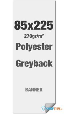 Syna Polyester Greyback 270 G/m2 85 X 225 cm PVC Vrij - LPG85X225M270