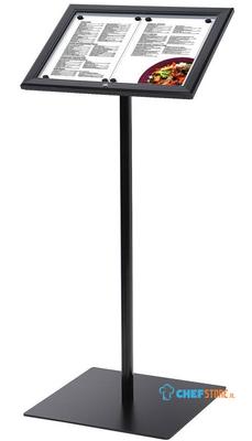 Syna Menustandaard Vergrendelbaar Zwart Zonder Verlichting 2x A4 - MBSCZN2XA4C9005