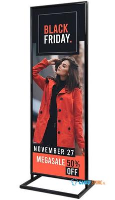 Syna Poster Display Decor Click 2xA1 Double Sided Zwart - PDCL2XA1DC9005