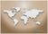 Syna Placemat Wereldkaart Beige - PLM6GI27