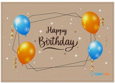 Syna Placemat Verjaardag Beige - PLM6GI38