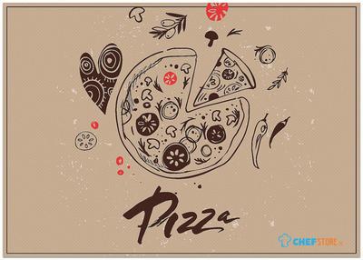 Syna Placemat Pizza Abstract - PLM6GI45