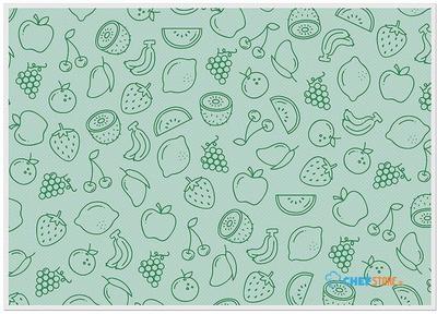 Syna Placemat Fruit Abstract Groen - PLM6GI49