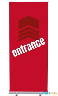 Syna Roll-Banner Budget 85 Complete Set Ingang Rood Engels - RBB085LSFI369