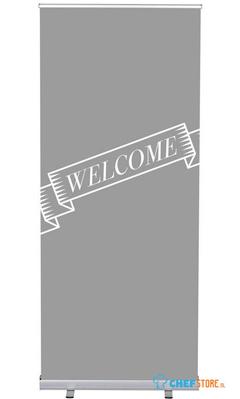 Syna Roll-Banner Budget 85 Complete Set Welkom Grijs Engels - RBB085LSFI390