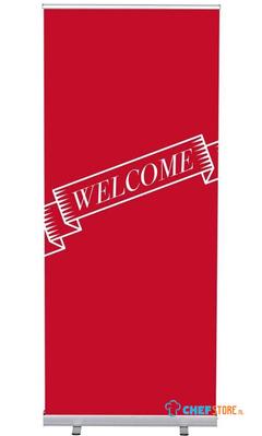 Syna Roll-Banner Budget 85 Complete Set Welkom Rood Engels - RBB085LSFI398