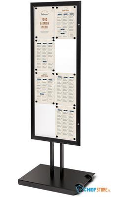 Syna Outdoor Menustandaard Zwart 8 X A4 Enkelzijdig - SCPF8XA4C9005