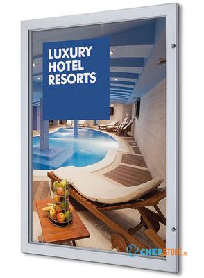 Syna Vergrendelbare Poster Case Gegalvaniseerde Achterwand A0 - SCPXA0