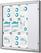 Syna Vergrendelbaar Notitiebord Indoor B1 Brandwerend Zilver 12x A4 - SCS12XA4B1 5